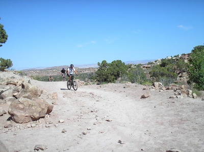Top of the Climb on Klondike Bluffs Trail in Moab Utah