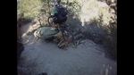 Brian launches off a rock